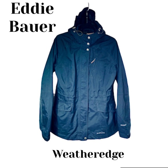 Eddie Bauer Weatheredge Black Jacket Size Medium - Picture 1 of 6